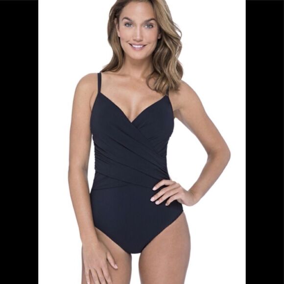 Profile by Gottex wrap front swimsuit. NWT - Picture 5 of 12